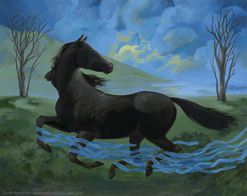 Beyond Calm Waters 8" x 10" oil on panel, 2026
